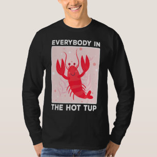 Camiseta Crawfish Arrefece Todo Mundo No Quente Tubo Mardi 