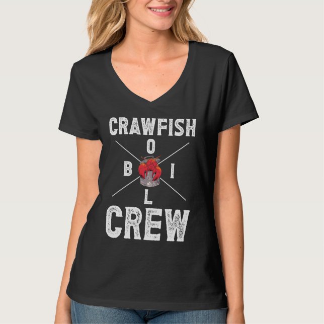 Camiseta Crawfish Boil Crew Crayfish  3 (Frente)