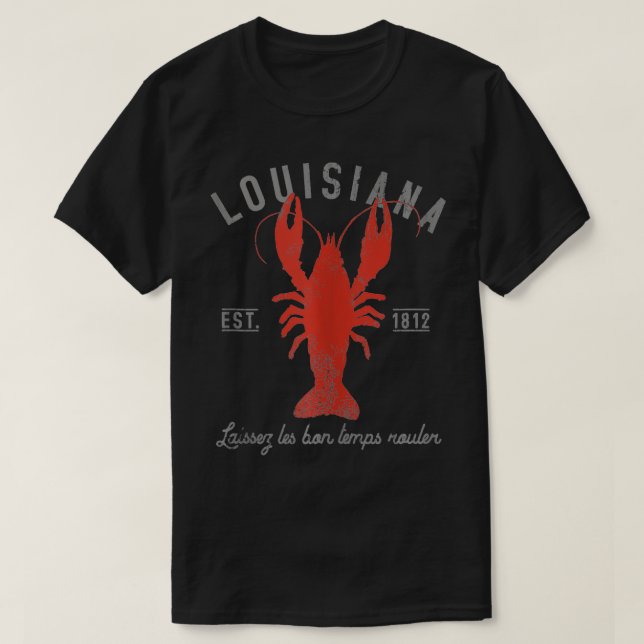 Camiseta Crawfish Boil Laissez Les Bon Temps Rouler (Frente do Design)