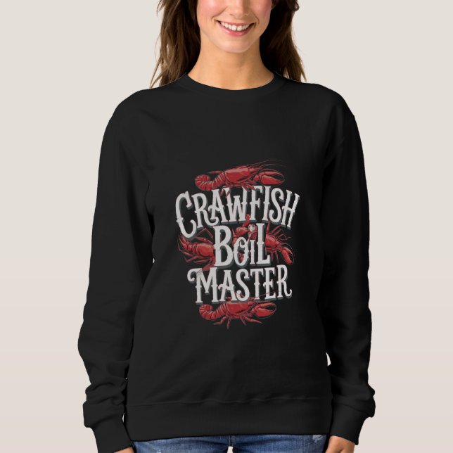 Camiseta Crawfish Boil Master Seafood Cajun Cozinhar. (Frente)