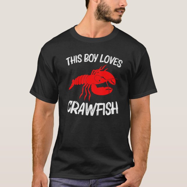 Camiseta Crawfish Boys Kids Crayfish  Crawfish Eating (Frente)
