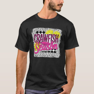 Camiseta Crawfish Season Crawfish Boil Lagosta Cajun Men Wo