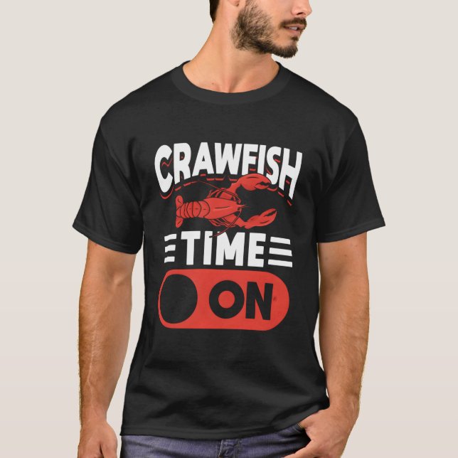 Camiseta Crawfish Time On (Frente)