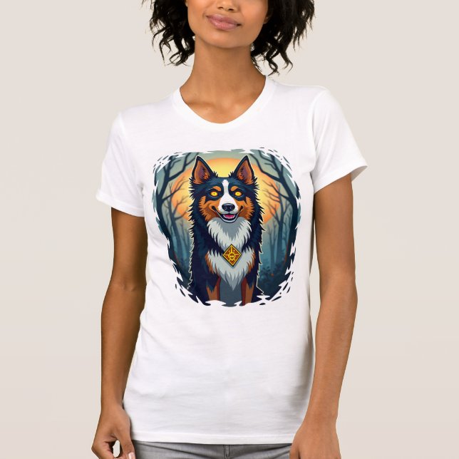 Camiseta Crawlar de Collie Amaldiçoado (Frente)