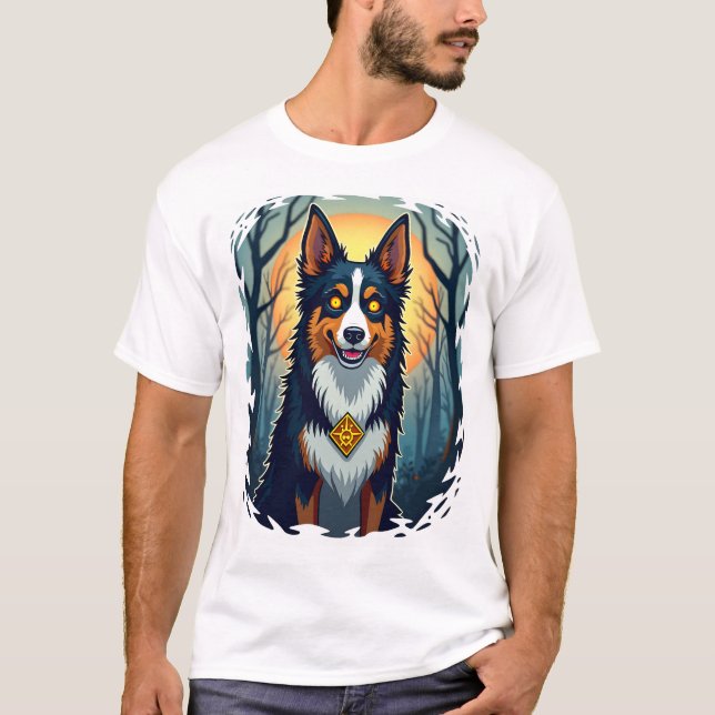 Camiseta Crawlar do Collie Amaldiçoado (Frente)
