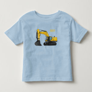 Camiseta Crawler excavator cartoon illustration
