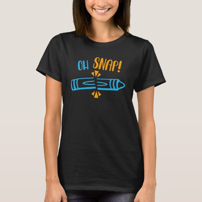 Camiseta Cray Colour Child Art - Engraçado Crayon (Frente)