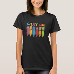 Camiseta Cray On Colors Arte Infantil - Lápis de Cor