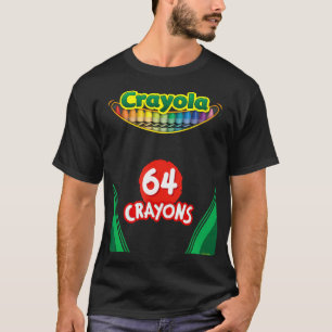 Camiseta Crayola Halloween Colorida Vintage Crayon Box Cust