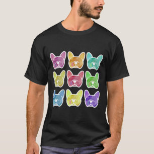 Camiseta Crayon Box Watercolor French Bulldog Francês Franc