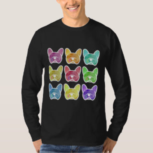 Camiseta Crayon Box Watercolor French Bulldog Francês Franc