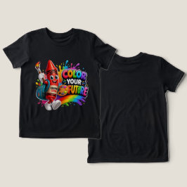 Camiseta Crayon Crew | Mascote de Arte Fofa para o Retorno