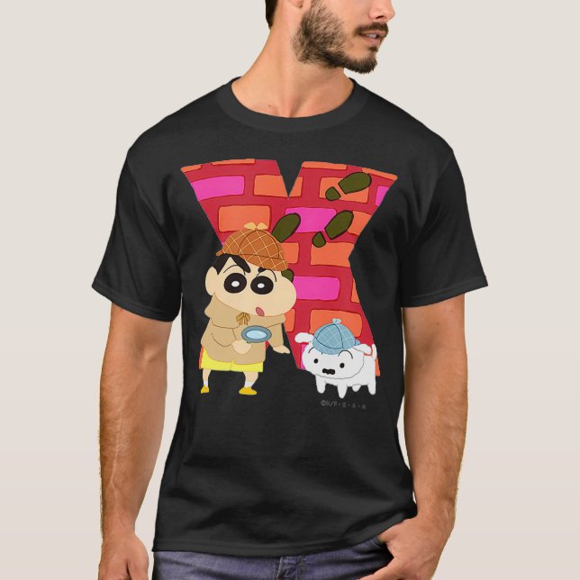 Camiseta Crayon Shin-chan FUN STUDY A to Z (Frente)