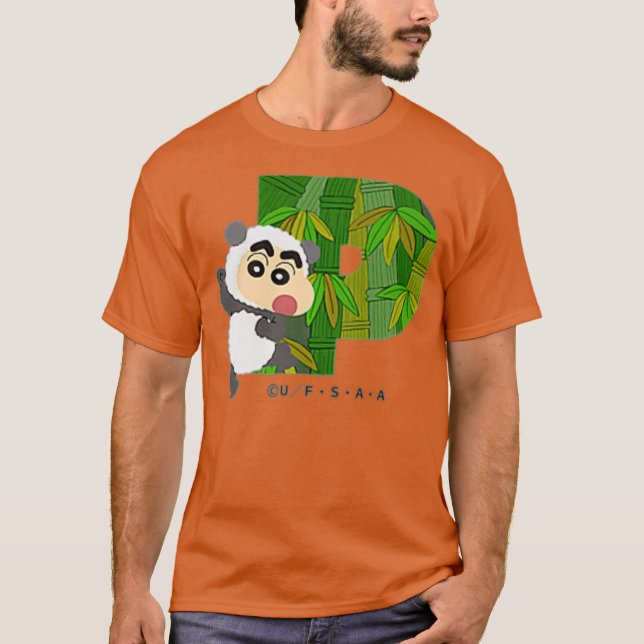 Camiseta Crayon Shin-chan FUN STUDY A to Z P one (Frente)
