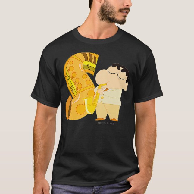 Camiseta Crayon Shin-chan FUN STUDY A to Z S Premium (Frente)