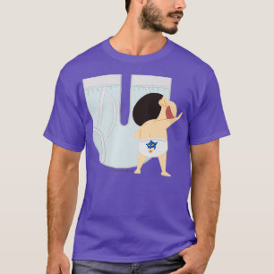 Camiseta Crayon Shin-chan FUN STUDY A to Z U Premium