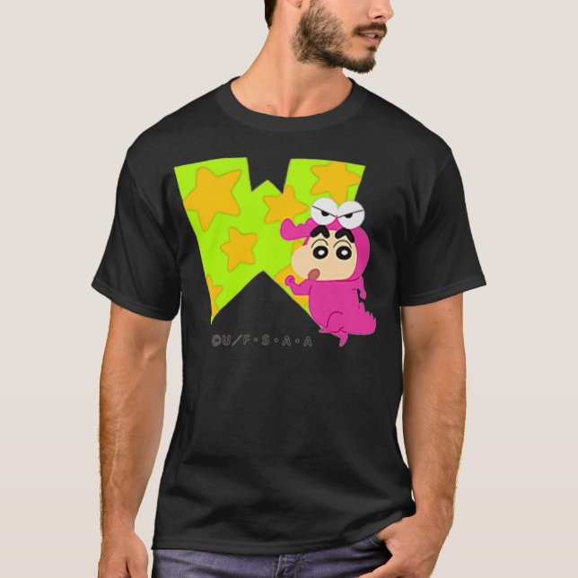 Camiseta Crayon Shin-chan FUN STUDY A to Z W one (Frente)