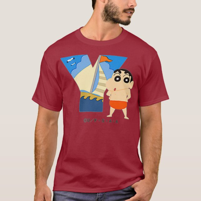 Camiseta Crayon Shin-chan FUN STUDY A to Z Y one (Frente)