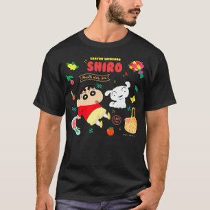 Camiseta Crayon Shin-chan HappyShiro Prêmio de Piquenique