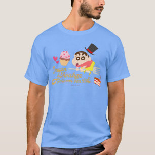 Camiseta Crayon Shin-chan Magic Hat e Shin-chans Tea
