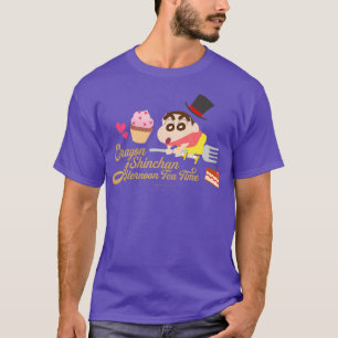 Camiseta Crayon Shin-chan Magic Hat e Shin-chans Tea