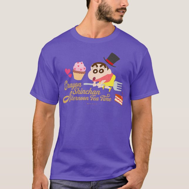 Camiseta Crayon Shin-chan Magic Hat e Shin-chans Tea (Frente)