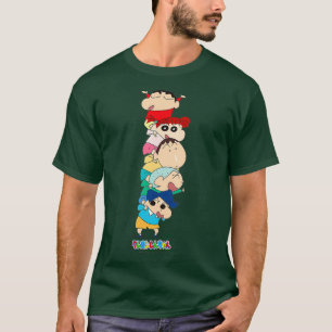 Camiseta Crayon Shin-chan Piggyback Defesa Kasukabe