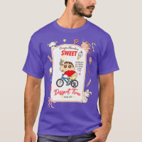 Crayon Shin-chan Shin-chan e sobremesa de biciclet