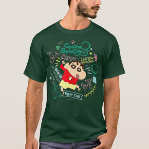 Camiseta Crayon Shin-chan Shinchan e instrumento musical