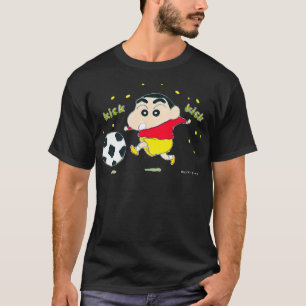 Camiseta Crayon Shin-chan Soccer com Shin-chan