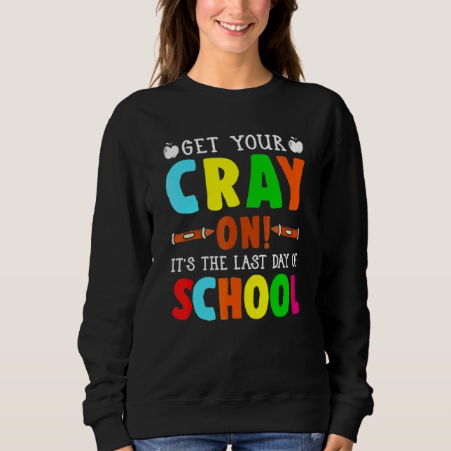Camiseta Crayons No Último Dia De Professores Estudantes Ki (Frente)