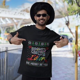 Camiseta Crayons Partidos Ainda Coloridos Saúde Mental