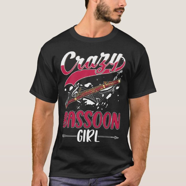 Camiseta Crazy Bassoon Girl (Frente)