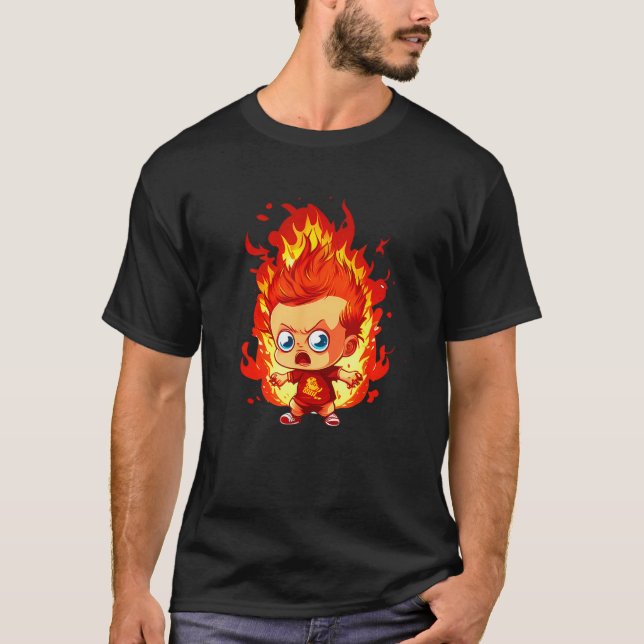 Camiseta Crazy burning Child (Frente)