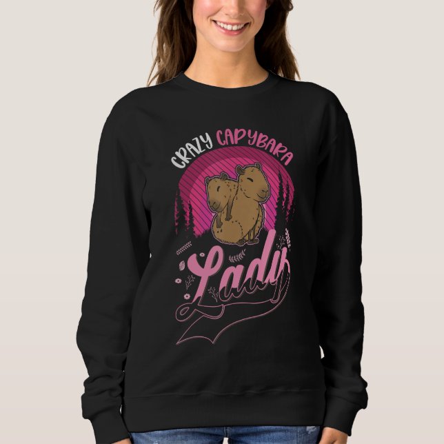 Camiseta Crazy Capybara lady Capybara Girl (Frente)