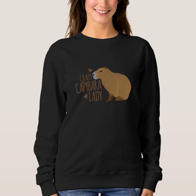 Camiseta Crazy Capybara Lady Cute Capybara (Frente)