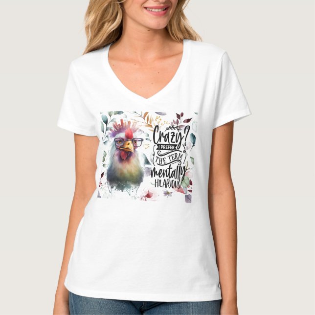 Camiseta Crazy Chick (Frente)
