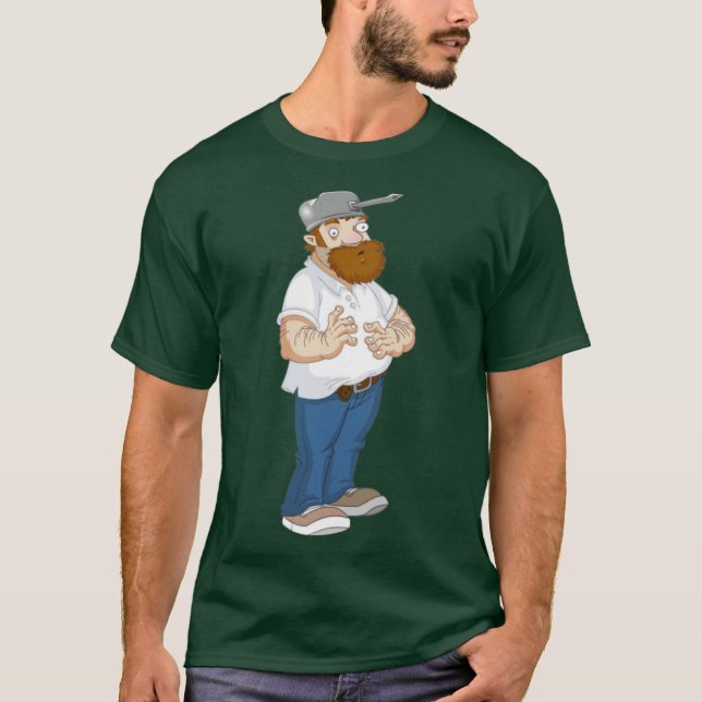 Camiseta Crazy Dave Plantas vs Zombies engraçado (Frente)