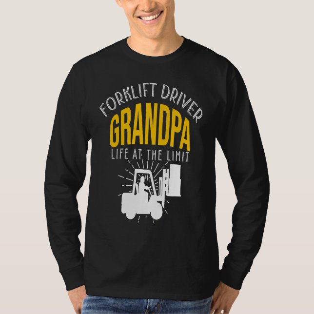 Camiseta Crazy Forklift Driver Grandpa Accessories (Frente)