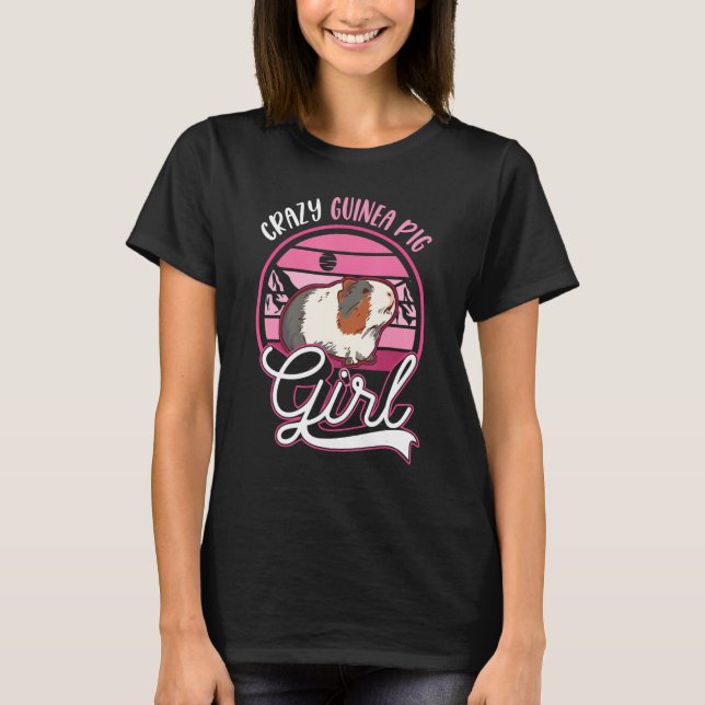 Camiseta Crazy Guinea Pig Girl (Frente)