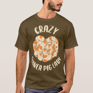 Camiseta Crazy Guinea Pig Lady 