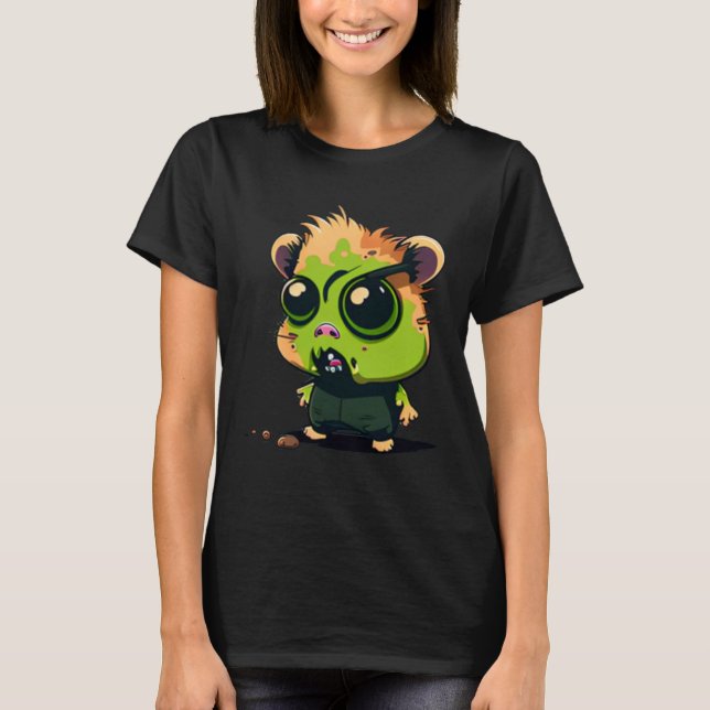 Camiseta Crazy Hamster Zombie (Frente)