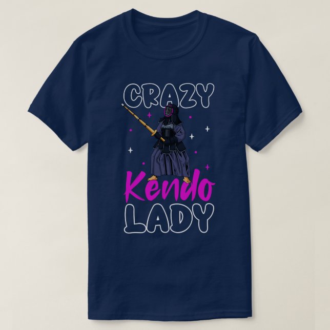 Camiseta Crazy Kendo Lady Kendo (Frente do Design)