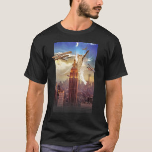 Camiseta Crazy Kitty Kong, Gato Engraçado e Fofo por Zany B