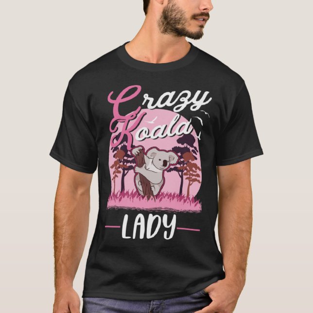 Camiseta Crazy Koala lady Koala Girl (Frente)