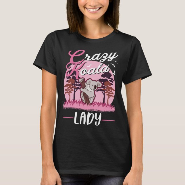 Camiseta Crazy Koala lady Koala Girl (Frente)