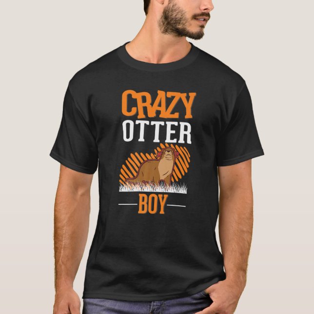 Camiseta Crazy Otter Boy Sea Otter   (Frente)