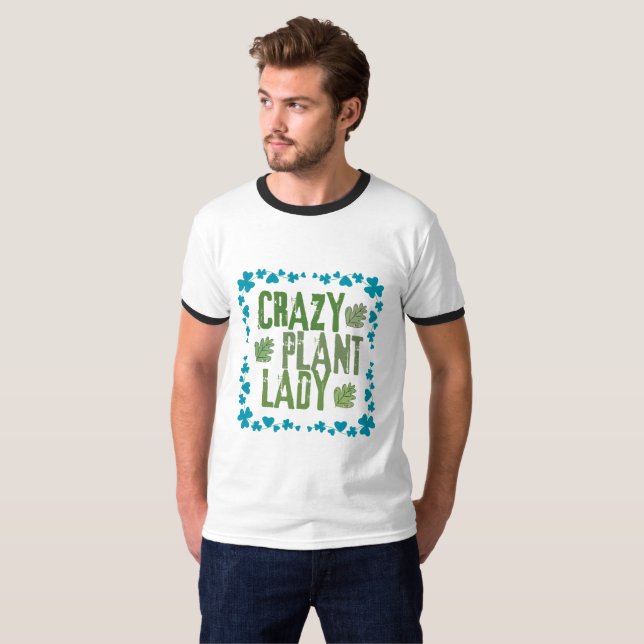 Camiseta Crazy Plant Lady (Frente Completa)
