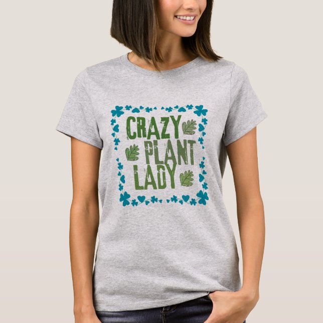 Camiseta Crazy Plant Lady (Frente)