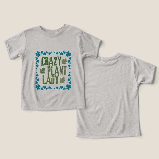 Camiseta Crazy Plant Lady (Design Frente e Verso)
